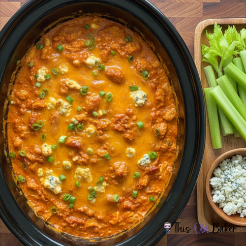 Crockpot Buffalo Chicken Dip