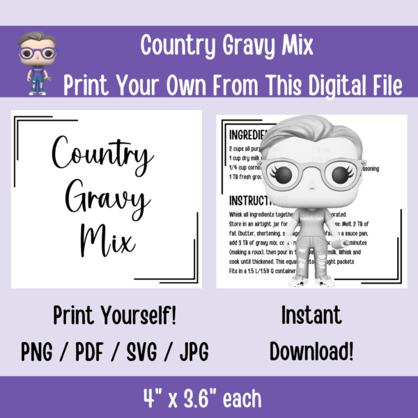 Country Gravy Mix | Digital Files