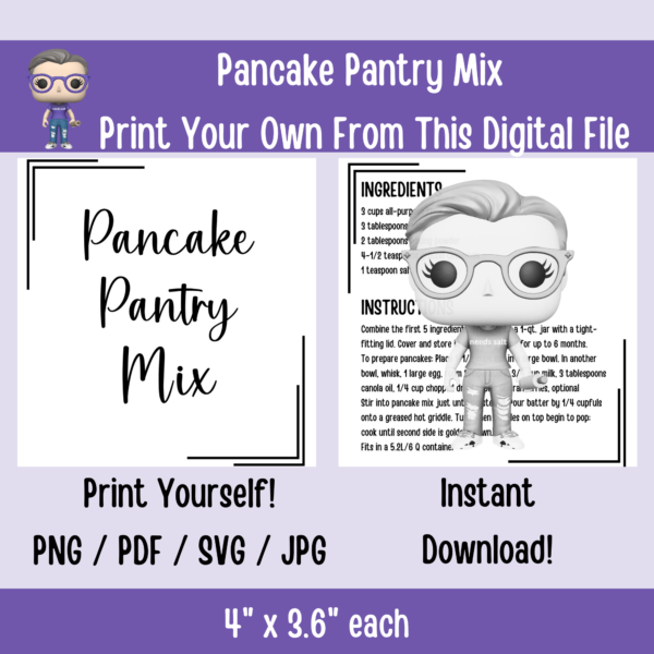 Pancake Pantry Mix | Digital Files