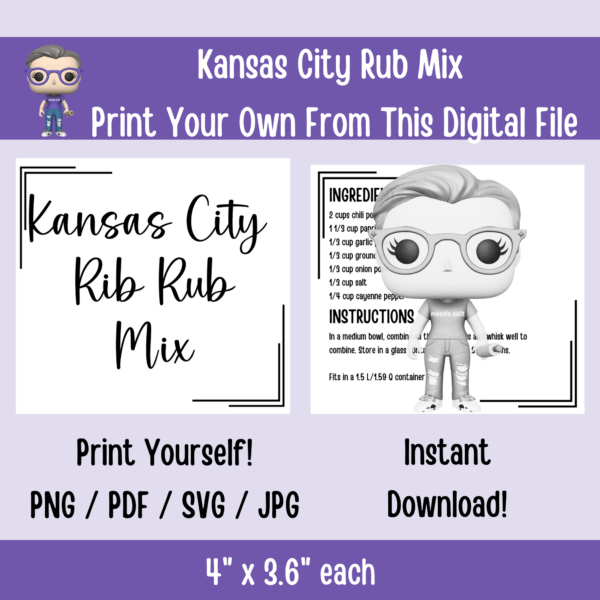 Kansas City Rib Rub Mix | Digital Files