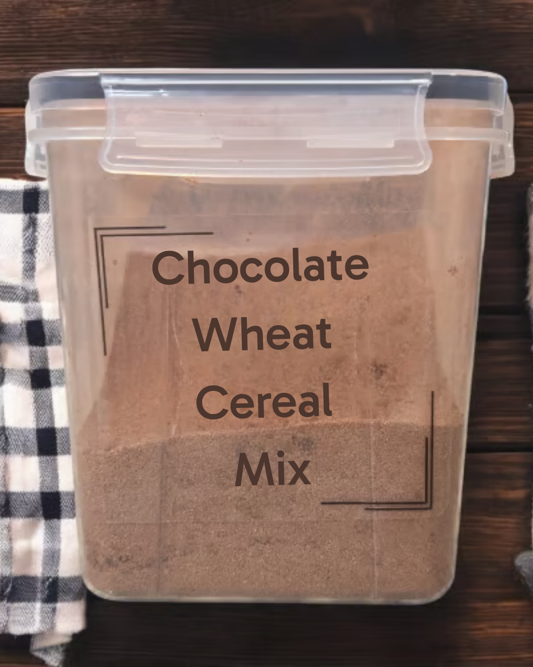 Chocolate Wheat Cereal Mix