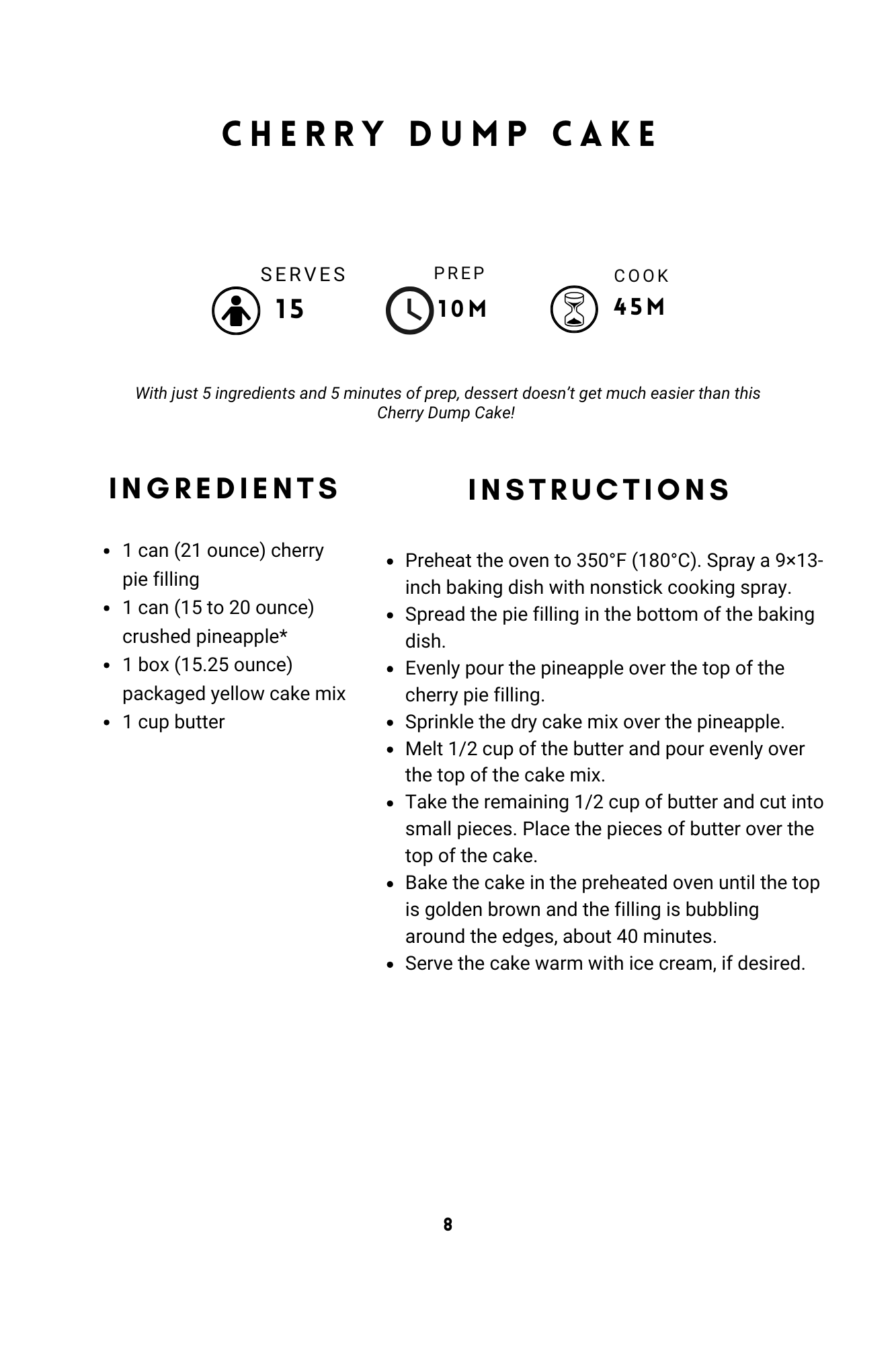 This Old Baker Dump Cakes e-Book (Digital Download) - Image 2