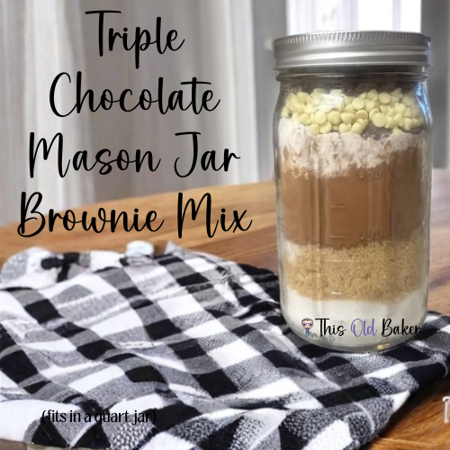 Triple Chocolate Mason Jar Brownie Mix