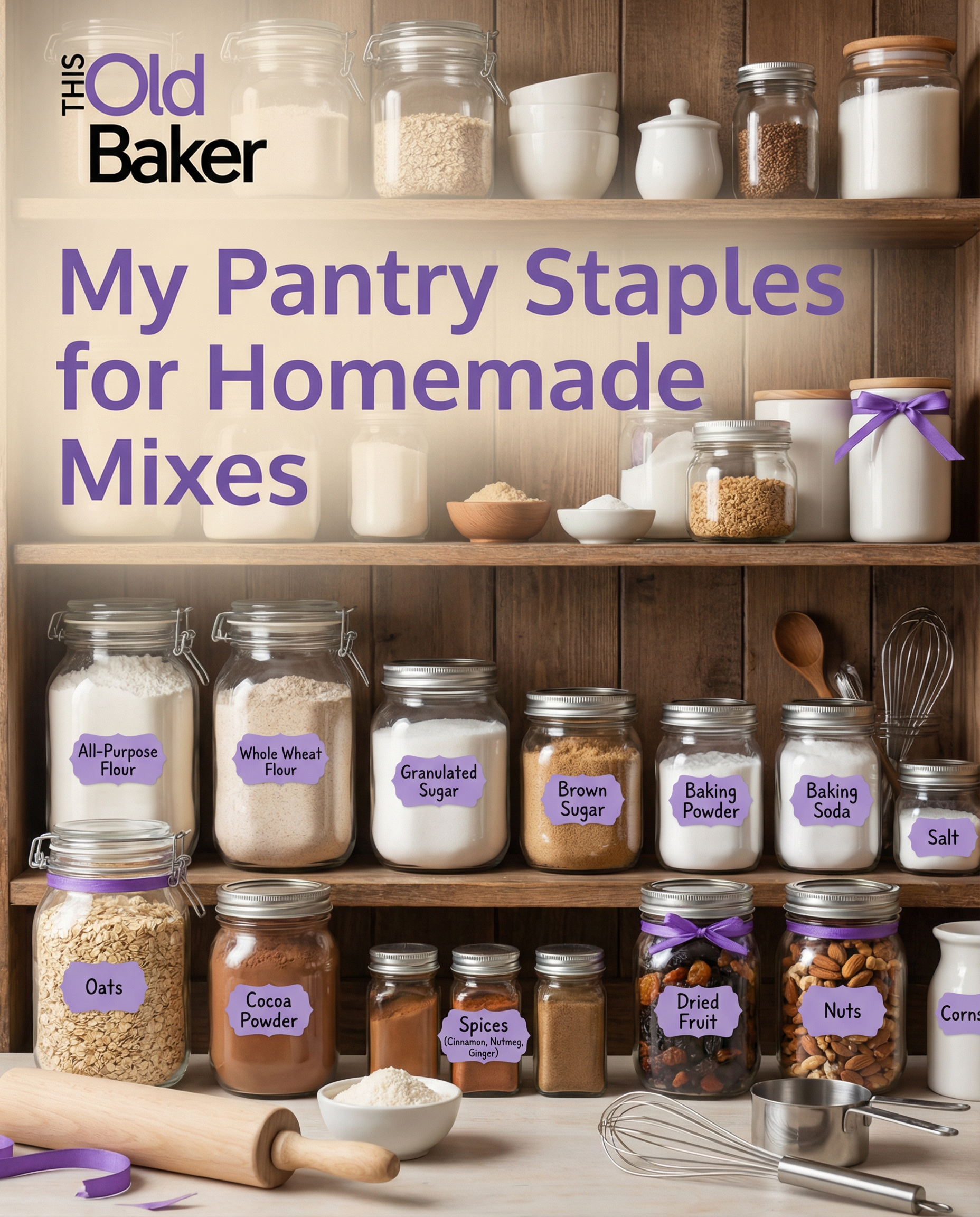 My Pantry Staples for Homemade Mixes