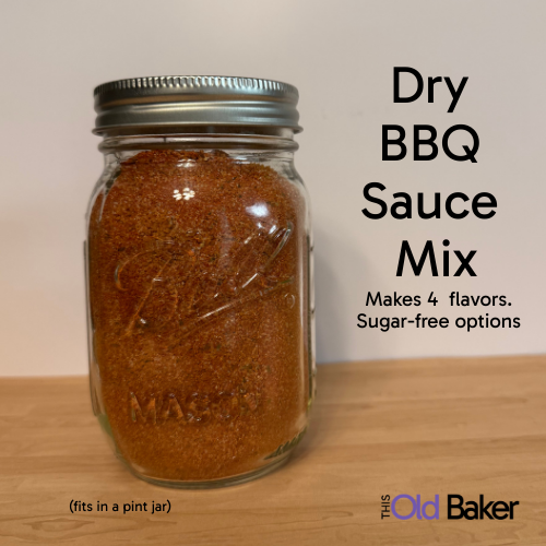 Dry BBQ Sauce Mix with 4 Flavors (Just Add Water) — Sugar-Free Options