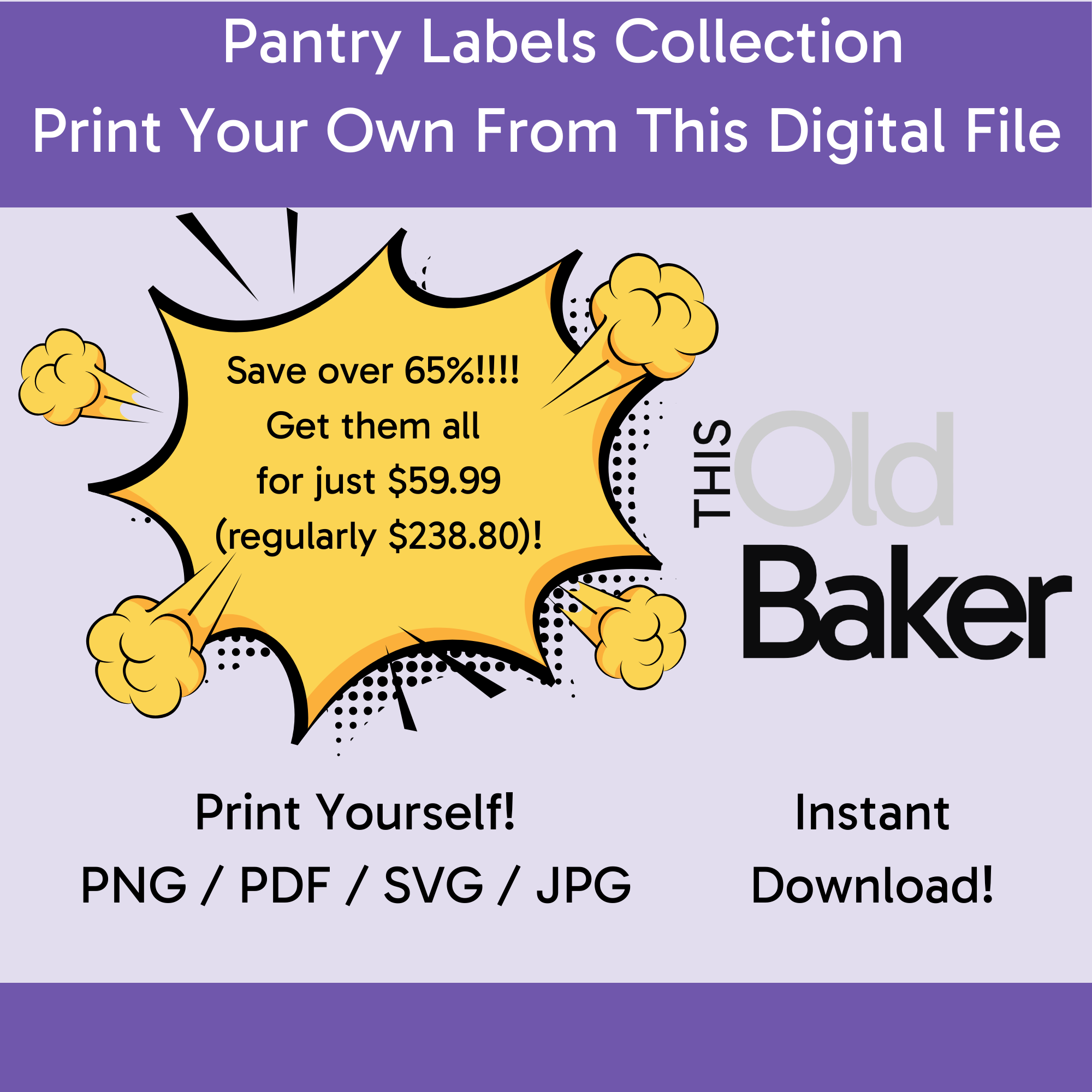 All Pantry Labels Collection | Digital Files