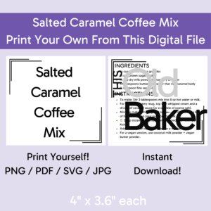 Salted Caramel Coffee Mix | Digital Files