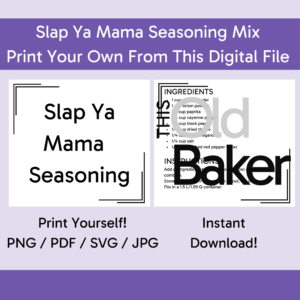 Copycat Slap Ya Mama Seasoning Mix | Digital Files