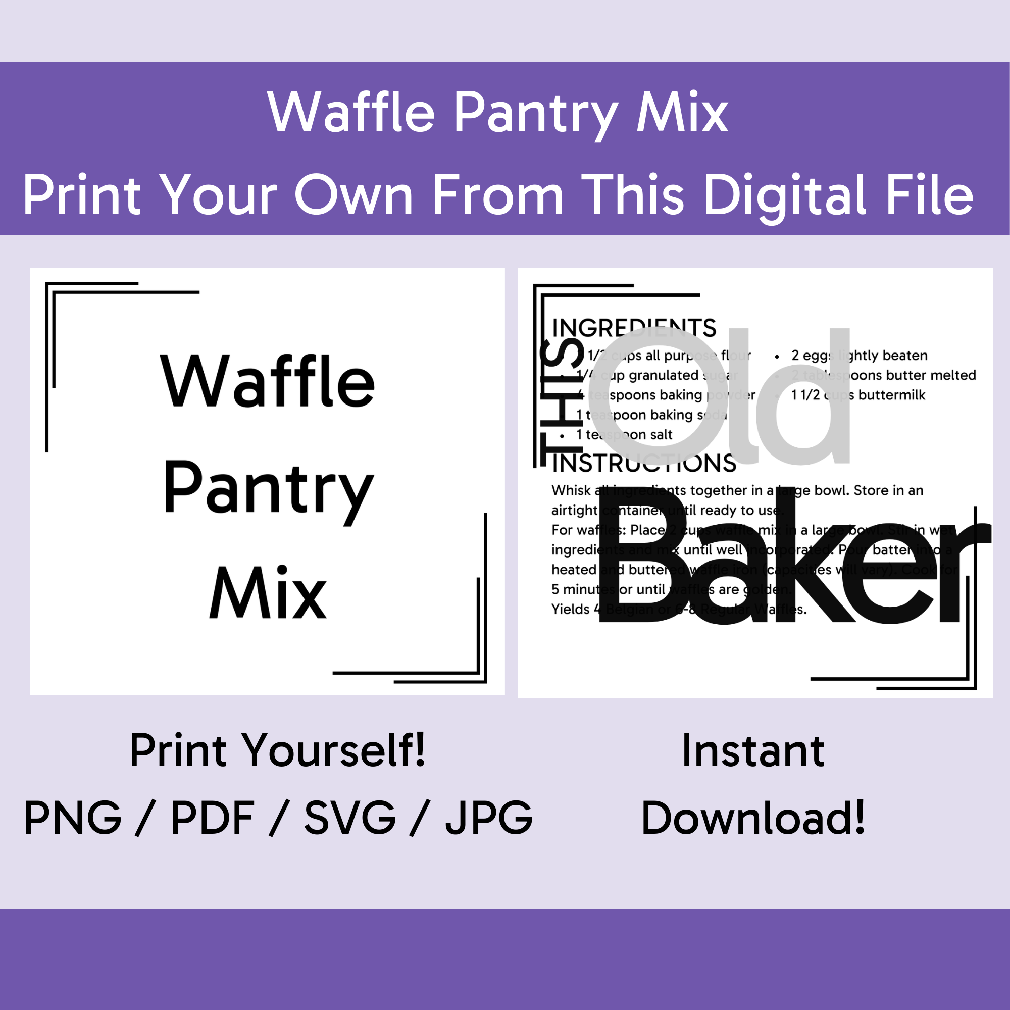 Waffle Mix | Digital Files