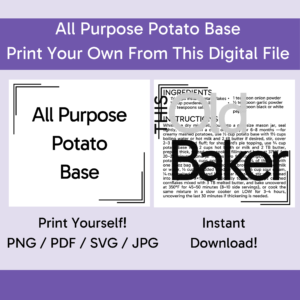 All Purpose Potato Base | Digital Files