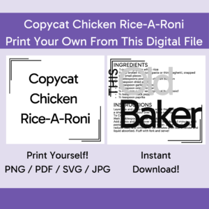 Copycat Chicken Rice-A-Roni | Digital Files