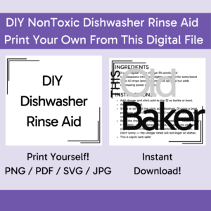 DIY Non-Toxic Dishwasher Rinse Aid | Digital Files