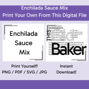 Enchilada Sauce Mix | Digital Files