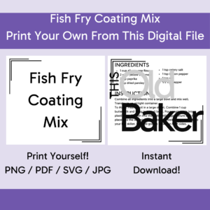 Fish Fry Coating Mix | Digital Files