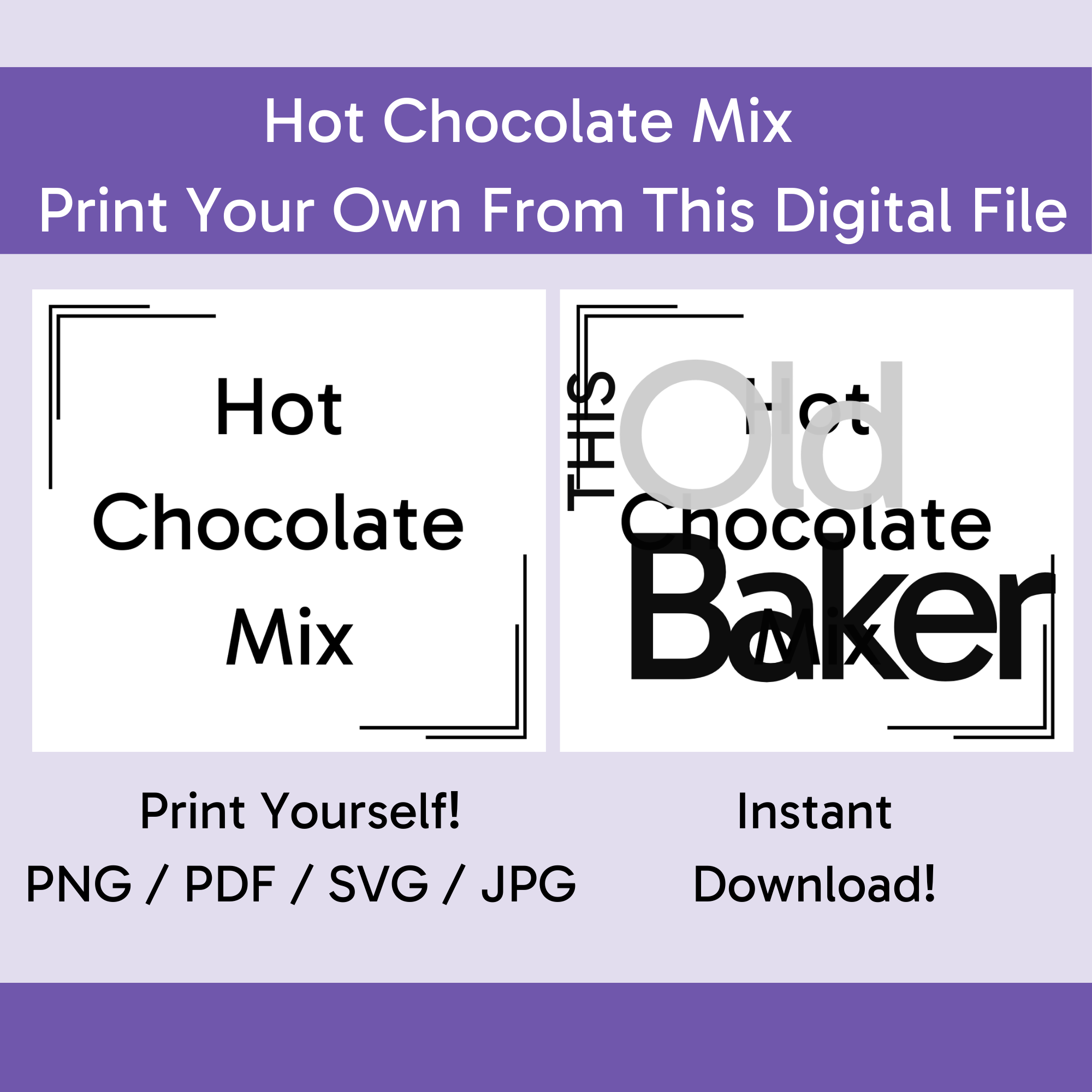 Hot Chocolate Mix | Digital Files