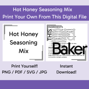 Hot Honey Seasoning Mix | Digital Files