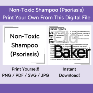 Non-Toxic Shampoo | Digital Files