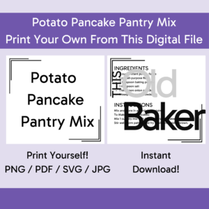Potato Pancake Pantry Mix | Digital Files