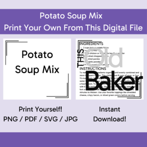Potato Soup Mix | Digital Files