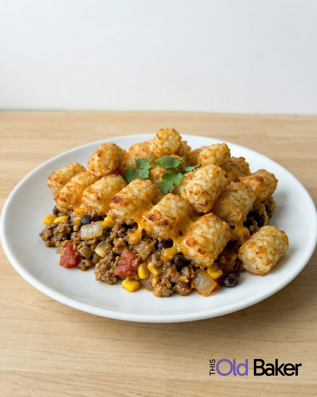 Crockpot Taco Tater Tot Hotdish