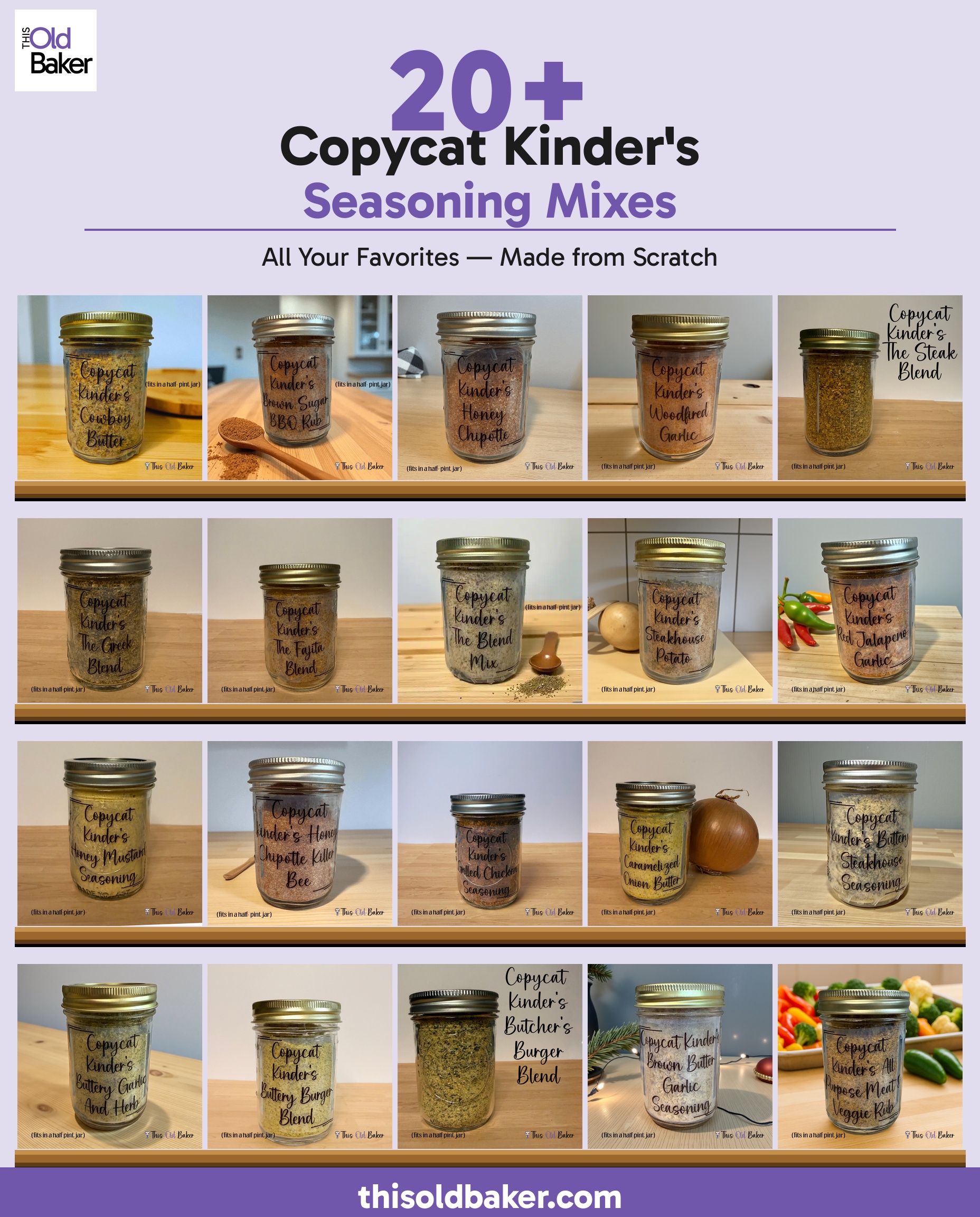 20+ Copycat Kinder Seasonings You Can Make at Home