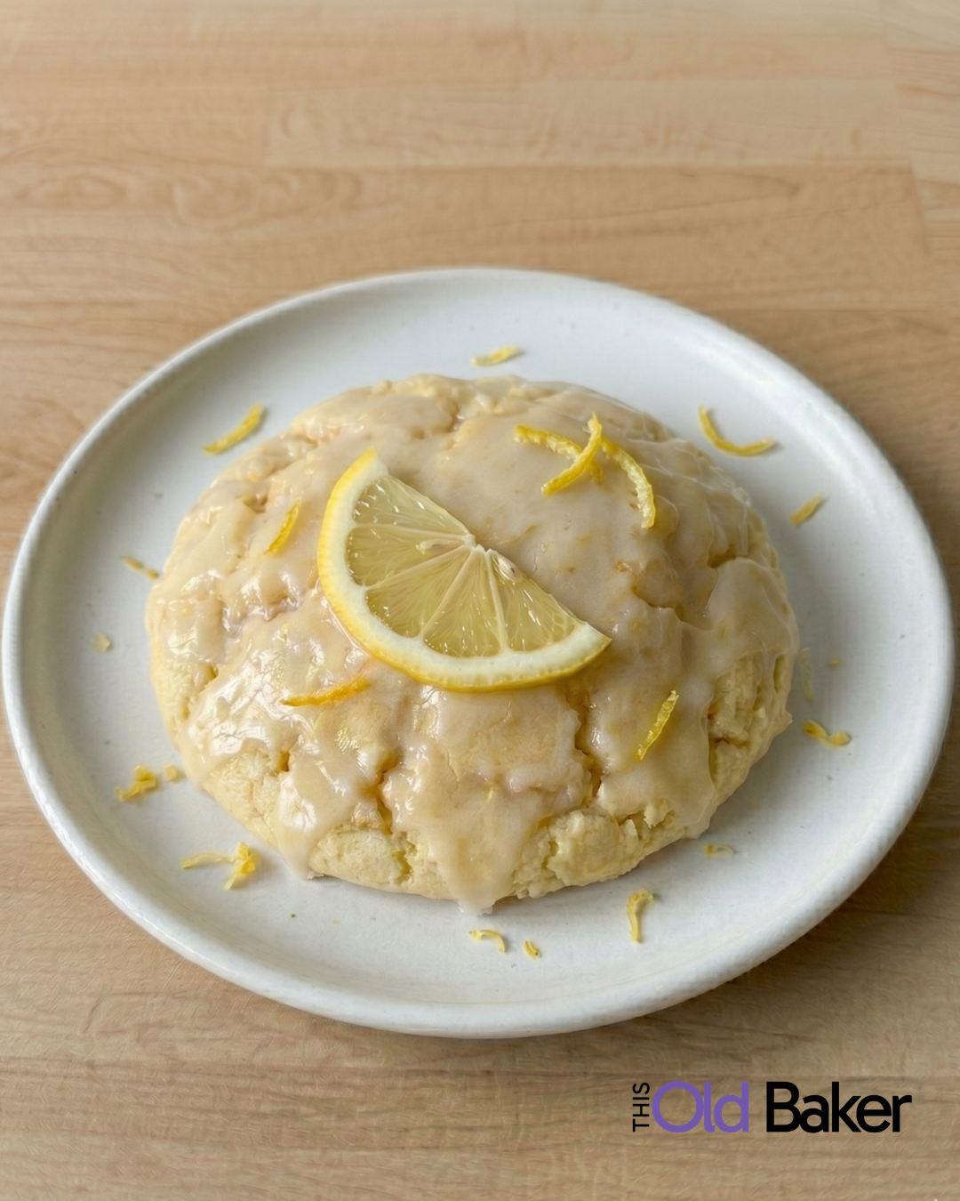 Copycat Crumbl Lemon Glaze Cookie