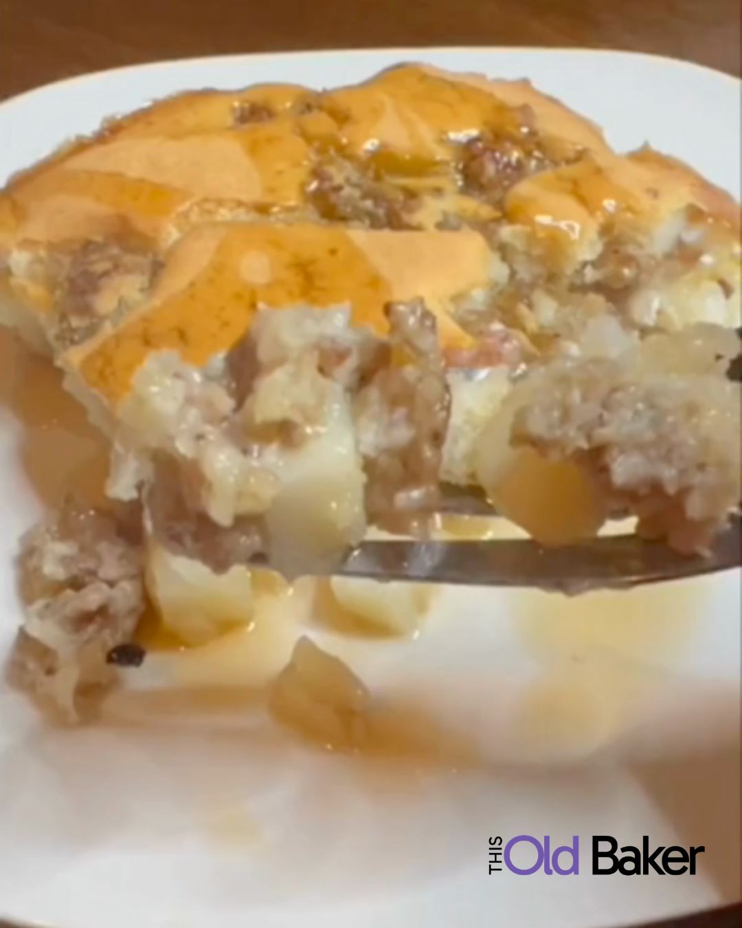 Sausage, Potato and Pancake Breakfast Casserole 2 Sausage, Potato and Pancake Breakfast Casserole