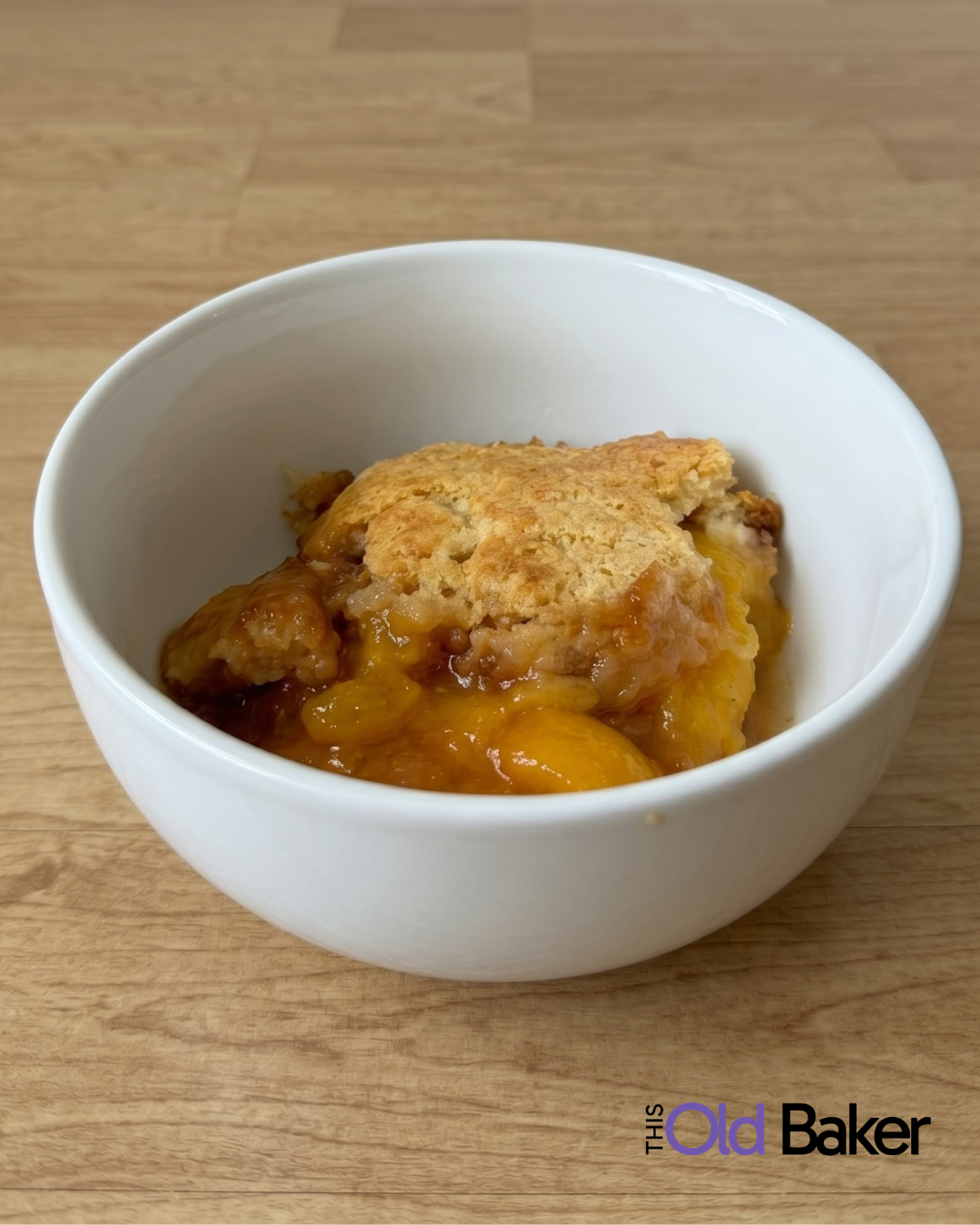 Peach Cobbler For Two