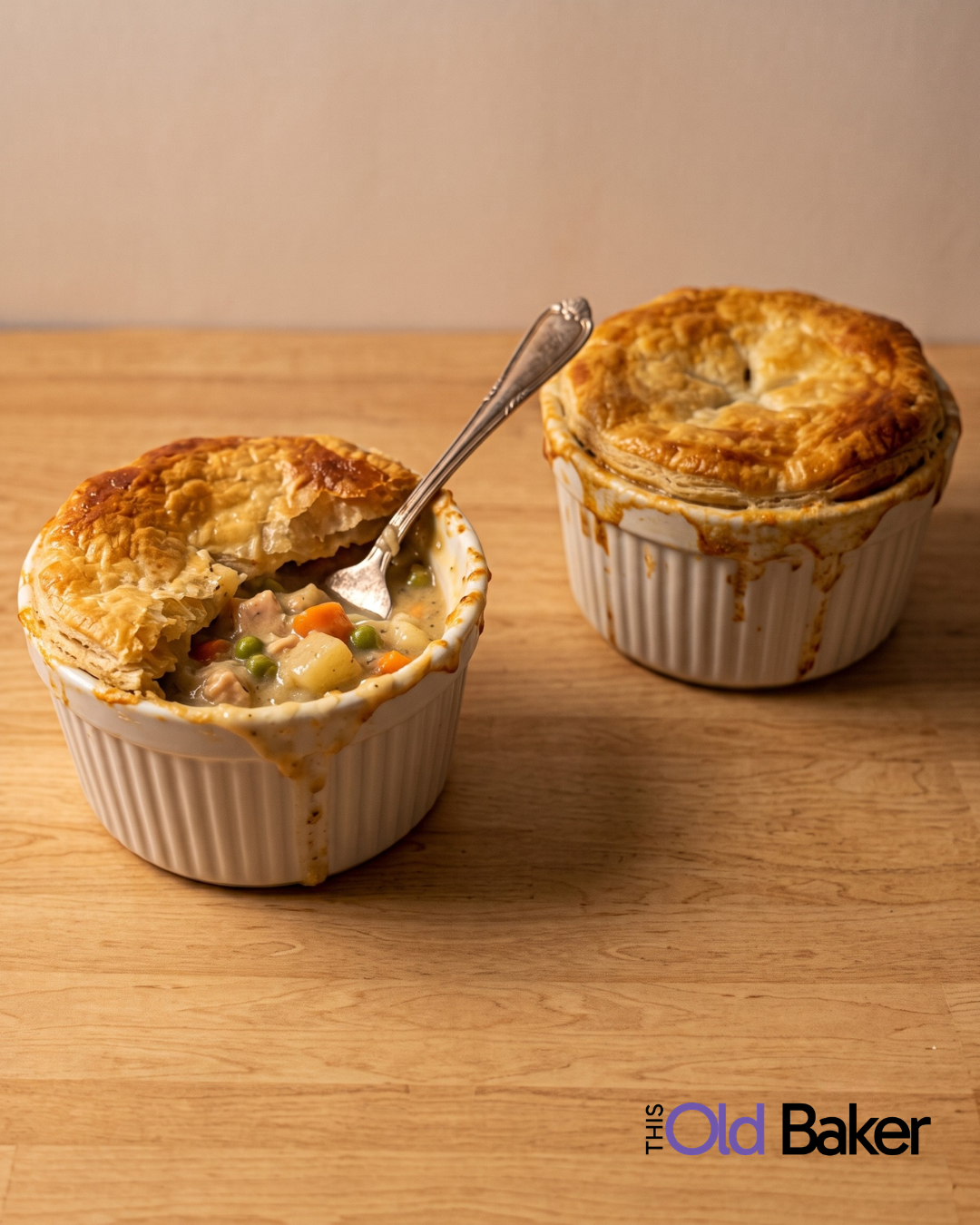 Small Batch Chicken Pot Pie for Two
