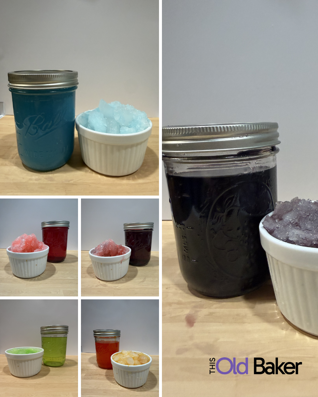 Homemade Snow Cone Syrups (6 Flavors)